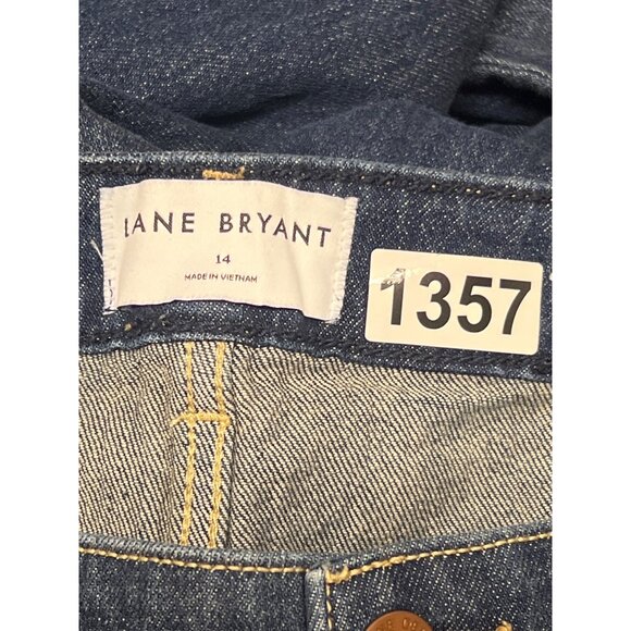 Lane Bryant Plus Size  Magic Waist Mid Rise Boyfriend Dark Wash Jeans Sz 14 - Picture 8 of 9